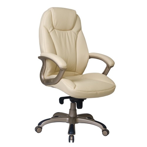 Кресло для руководителя PART-COM Калифорния, слоновая кость, усиленное (до 250 кг)