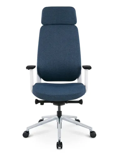 Кресло KRESLALUX FILO-A WHITE (Blue + Blue) эргономичное