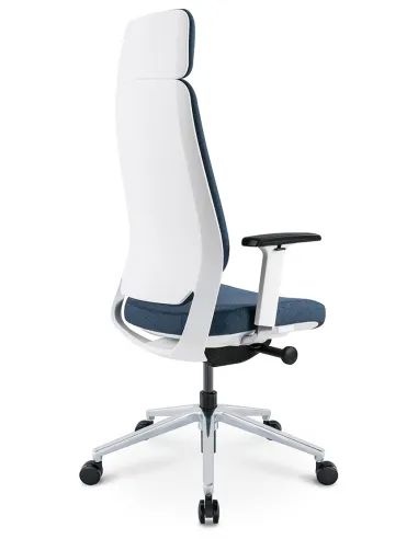 Кресло KRESLALUX FILO-A WHITE (Blue + Blue) эргономичное