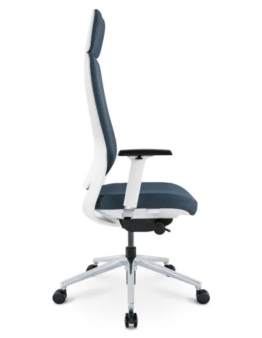 Кресло KRESLALUX FILO-A WHITE (Blue + Blue) эргономичное