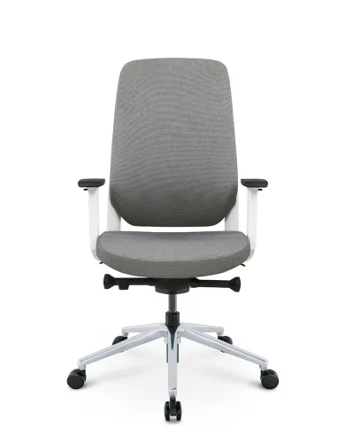 Кресло KRESLALUX FILO-B WHITE (Grey + Grey) эргономичное