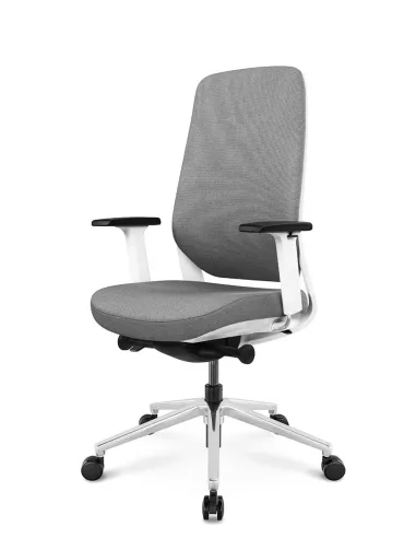 Кресло KRESLALUX FILO-B WHITE (Grey + Grey) эргономичное