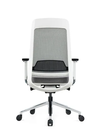 Кресло KRESLALUX FILO-B1 WHITE (Grey + Grey) эргономичное