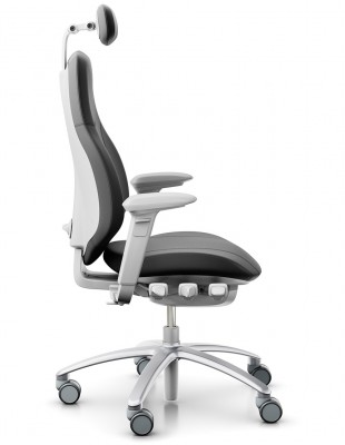 Кресло FLOKK RH MEREO 220 SILVER GREY, кожаное 2