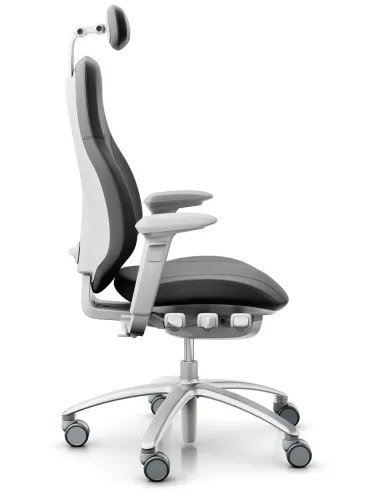 Кресло FLOKK RH MEREO 220 SILVER GREY, кожаное