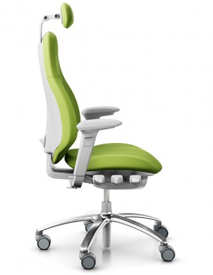 Крісло FLOKK RH MEREO 220 SILVER GREY ергономічне, салатове (Nexus) 2