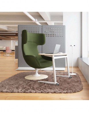 Крісло Okamura Lives Lounge Dark Green, тканинне 2