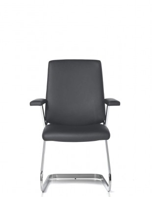 Кресло SITIA BLACK OR WHITE на полозьях, для посетителей 2