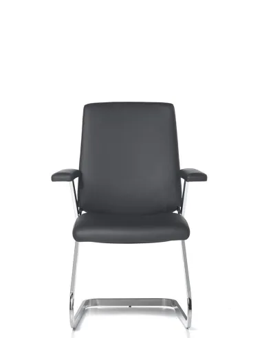 Кресло SITIA BLACK OR WHITE на полозьях, для посетителей