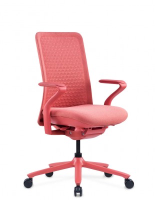 Кресло KRESLALUX POLY ROSE, тканевое, розовое