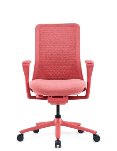 Кресло KRESLALUX POLY ROSE, тканевое, розовое