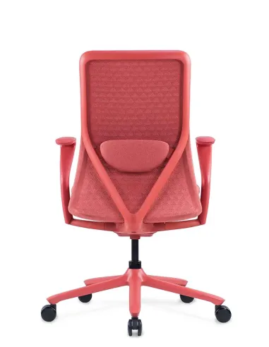 Кресло KRESLALUX POLY ROSE, тканевое, розовое