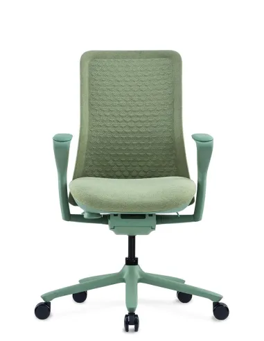 Кресло KRESLALUX POLY NILE GREEN, тканевое, салатовое