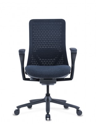 Кресло KRESLALUX POLY PURE BLACK, тканевое 2