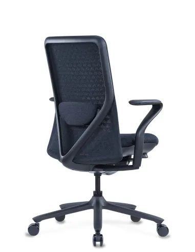 Кресло KRESLALUX POLY PURE BLACK, тканевое