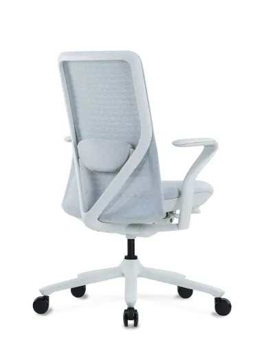 Кресло KRESLALUX POLY ICE WHITE, тканевое