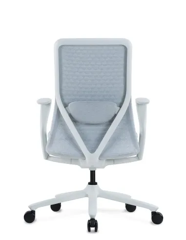 Кресло KRESLALUX POLY ICE WHITE, тканевое