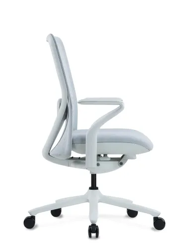 Кресло KRESLALUX POLY ICE WHITE, тканевое