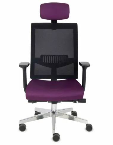 Кресло GROSPOL LEVEL BS HD CHROME для оператора