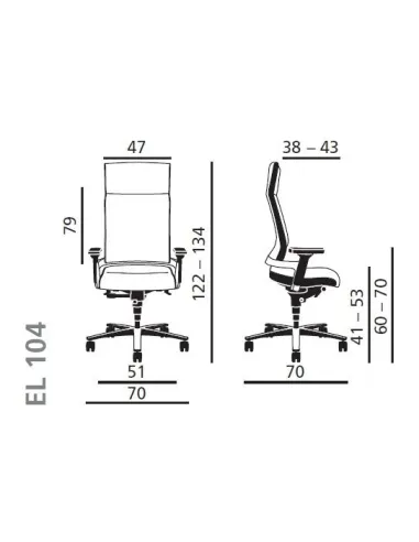 ZÜCO LACINTA EL104 sizes, dimensions