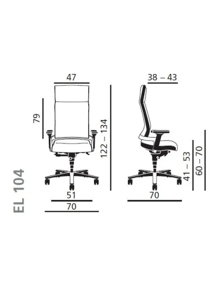 ZÜCO LACINTA EL104 sizes, dimensions