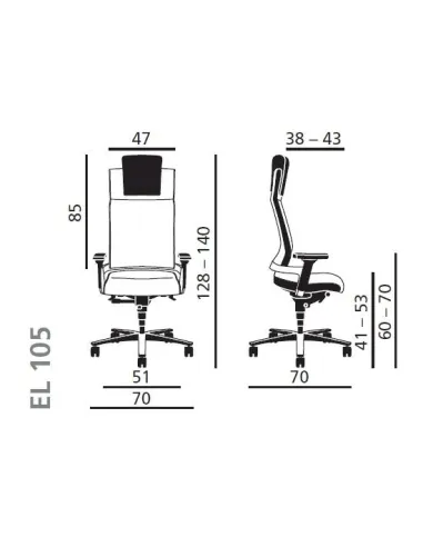 Крісло керівника ZÜCO LACINTA EL 0595, тканинне, Швейцарія - купити в Києві, Одесі, Дніпрі, Харкові, Полтаві, Львові, Маріуполі