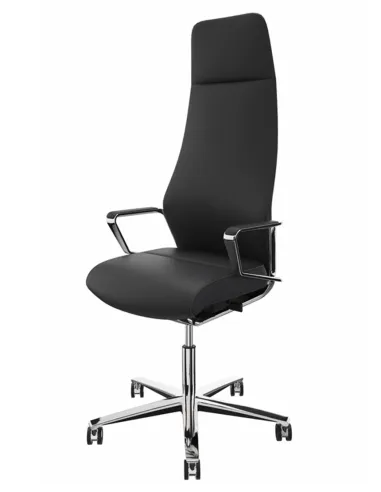 Кресло руководителя ZÜCO SIGNO SG 605, кожаное, midnight black