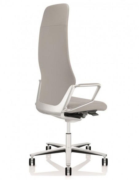 Кресло руководителя ZÜCO SIGNO SG 605, кожаное, platin grey
