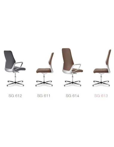 Кресло руководителя ZÜCO SIGNO SG 605, platin grey, швейцарская кожа - купить в Киеве, Одессе, Днепре, Харькове, Львове, Мариупо