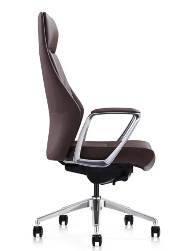 Кресло руководителя A1826, кожаное, коричневое - купить в Киеве, Днепре, Харькове, Одессе, Виннице