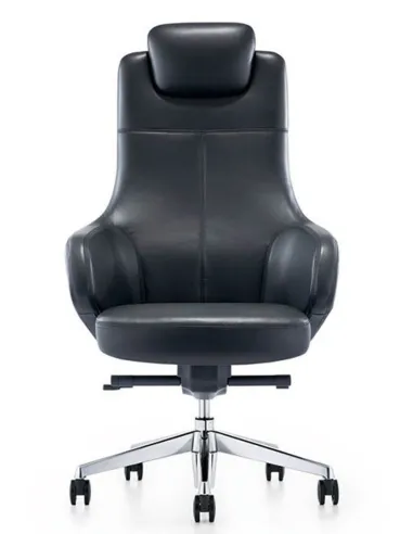 Кресло руководителя A1518 кожаное, черный цвет - купить в Киеве, Днепре, Харькове, Одессе, Виннице, Львове