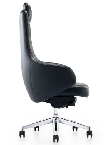 Кресло руководителя A1518 кожаное, черный цвет - купить в Киеве, Днепре, Харькове, Одессе, Виннице, Львове