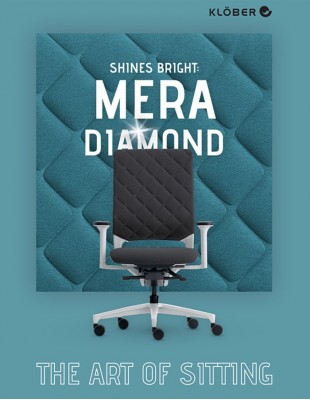 Кресло KLOBER MERA DIAMOND 94 (ANTHRAZIT), эргономичное, для оператора 2