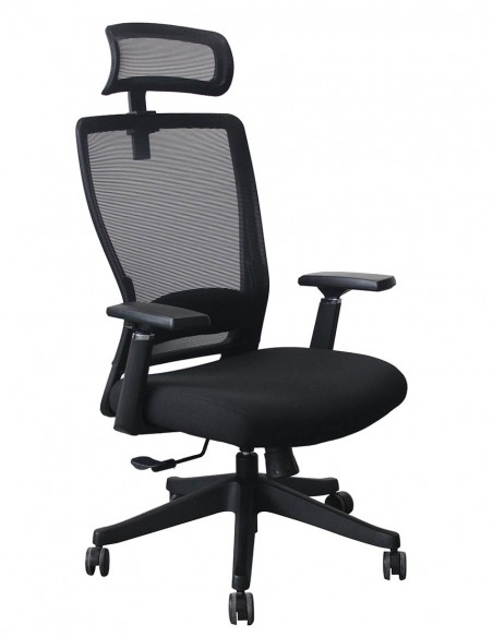 Кресло офисное KRESLALUX OPTI-ON BLACK, для оператора