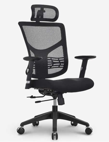 Крісло EXPERT STAR (STE-MF01) для оператора, ергономічне, колір чорний