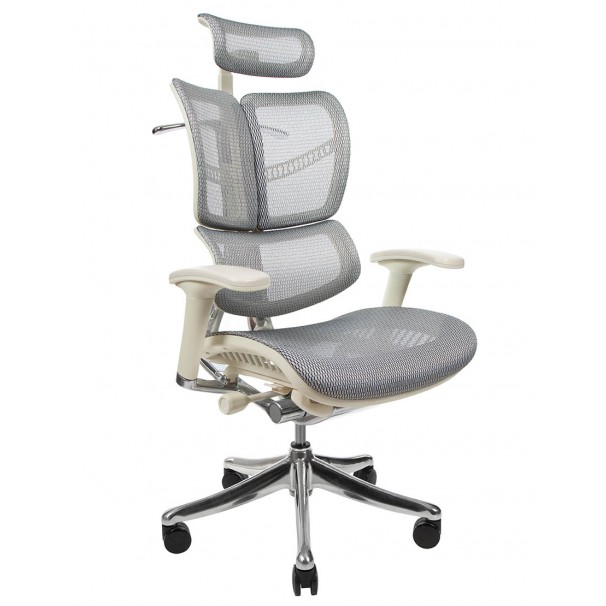 Кресло EXPERT FLY (HFYM01-G) для руководителя, ортопедическое, цвет серый