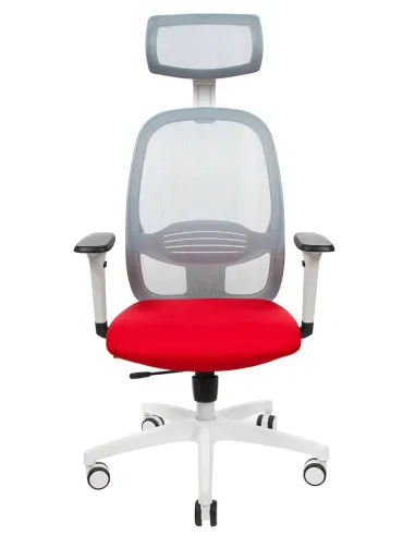 Крісло GROSPOL NODI WS HD для оператора, червоний колір