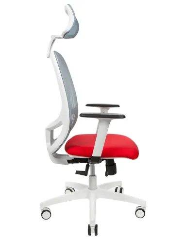 Крісло GROSPOL NODI WS HD для оператора, червоний колір