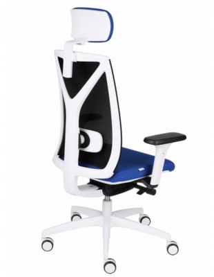 Кресло GROSPOL VALIO WS HD WHITE эргономичное, цвет синий 2
