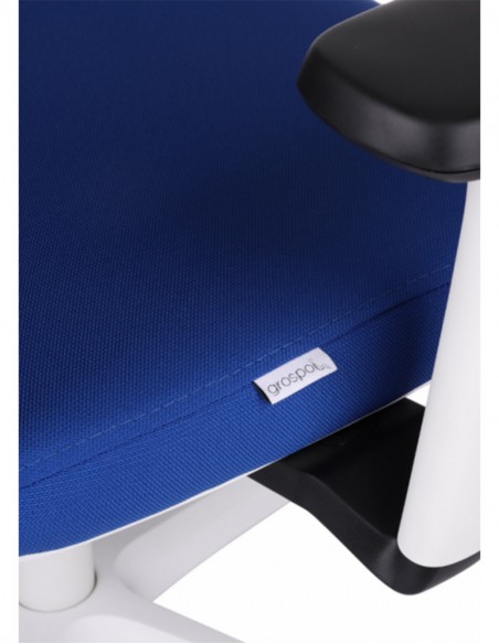Кресло GROSPOL VALIO WS HD WHITE эргономичное, цвет синий