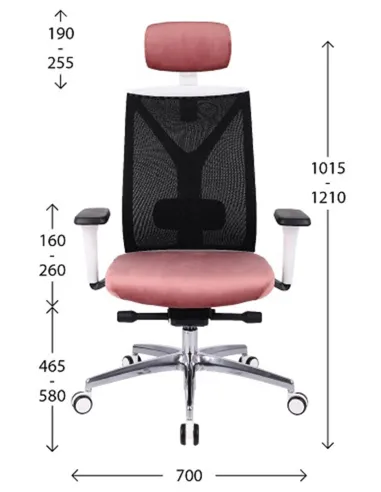 Кресло GROSPOL VALIO WS HD WHITE, эргономичное, офисное - цена Киев, Харьков, Львов, Одесса, Днепр, Винница, Запорожье