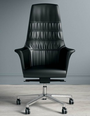 Кресло SITLAND OF COURSE для руководителя, кожа черного цвета 2