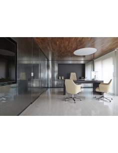 Кресло SITLAND OF COURSE MANAGER, кожаное, средняя спинка 2