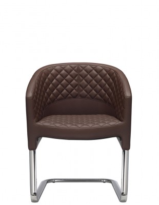 Кресло SITLAND OF COURSE VISITOR, кожаное, для посетителей 2