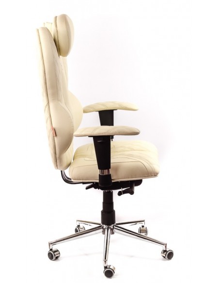Кресло для руководителя, ортопедическое Kulik System Grande песочное