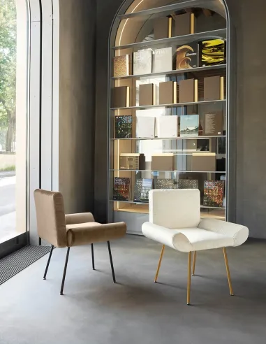 Кресло QUINTI SEDUTE GINEVRA, мягкое, на ножках