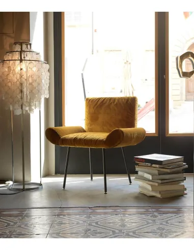 Кресло QUINTI SEDUTE GINEVRA, мягкое, на ножках