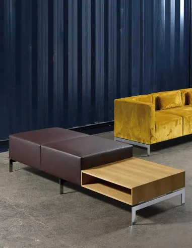 Лаундж кресло QUINTI SEDUTE HUB, тканевое, на ножках