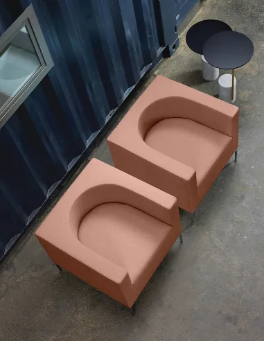 Лаундж кресло QUINTI SEDUTE HUB, тканевое, на ножках - цена Киев, Харьков, Днепр, Одесса, Львов, Запорожье, Винница