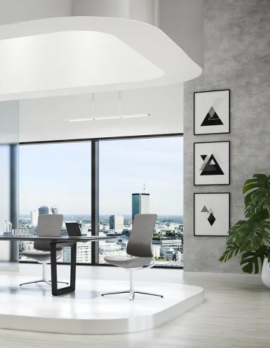 Кресло PROFIM VIOLLE (130F) GRAPHITE, для переговоров, посетителей, купить конференционные кресла без подлокотников